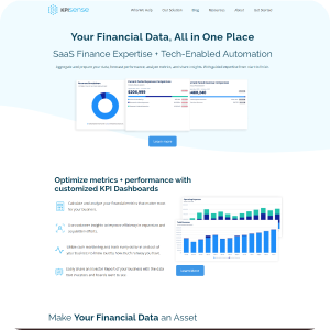 KPI Sense website homepage